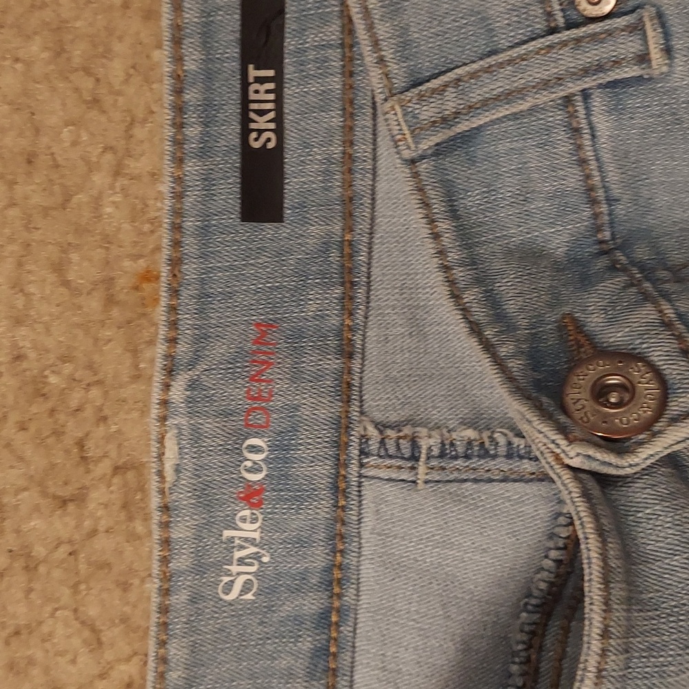 Style & Co. Blue Knee-Length Pencil Skirt - Picture 2 of 4